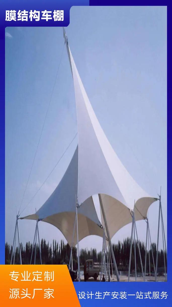 重庆张拉膜车棚靠谱的厂家膜结构车棚抗震性能强,安全性高.
