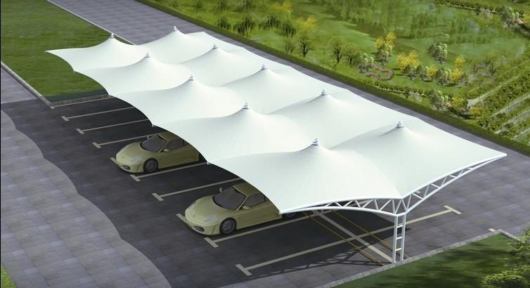 郑州钢结构车棚与钢架拉膜车棚 优质厂家与材料解析